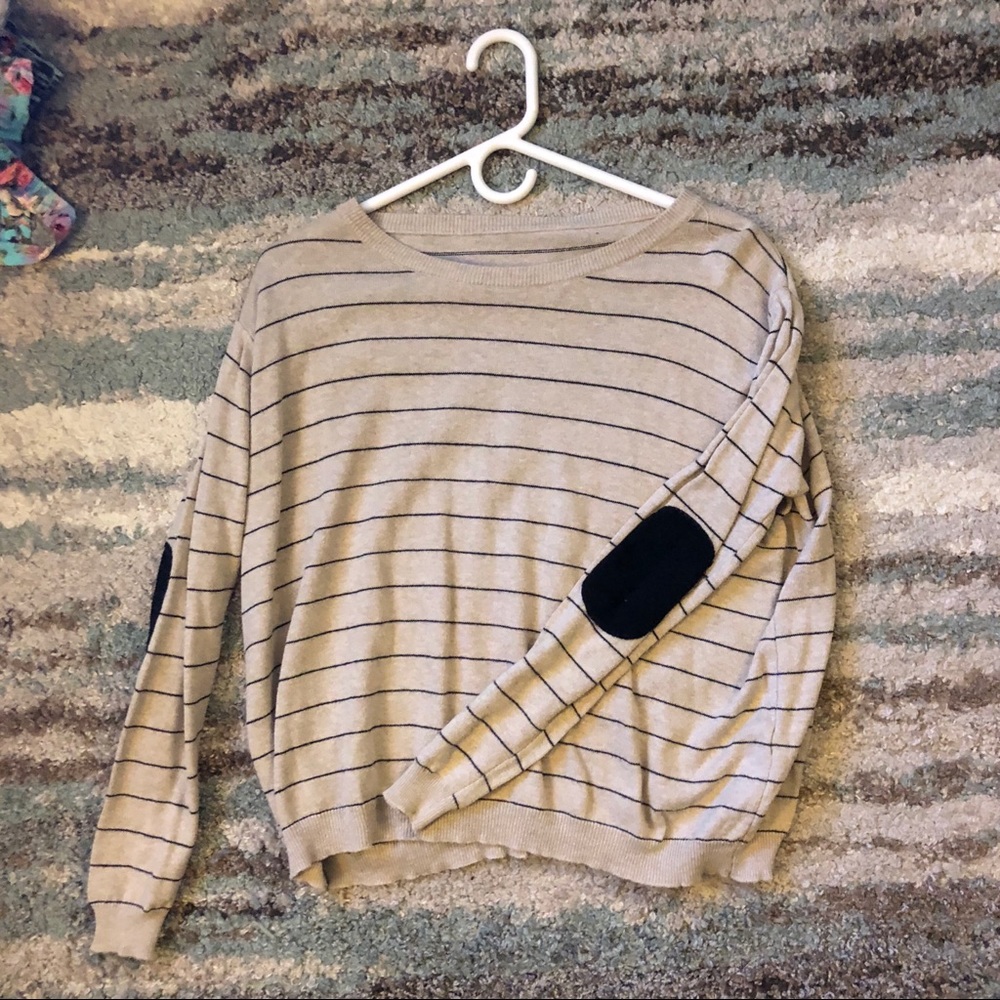Rare Brandy Melville cream striped sweater